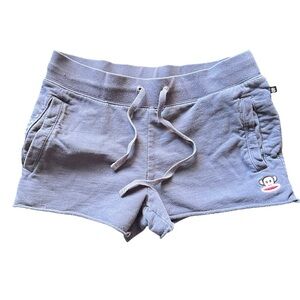 Paul Frank Julius Y2K Low Rise Sweat Shorts Mini Lounge Shorts Navy Blue Small